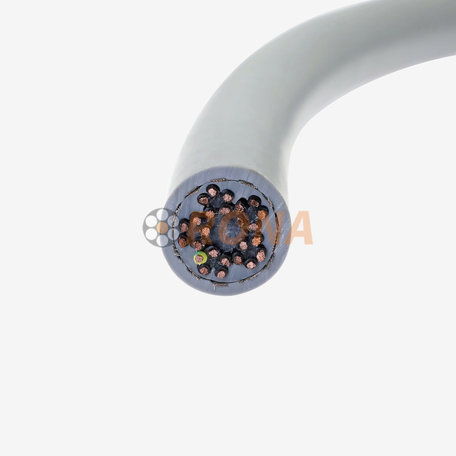 Cable protector de cadena de arrastre de PVC, 300/500V, HFVP 25G0.75, para m&aacute;quinas herramientas automatizadas