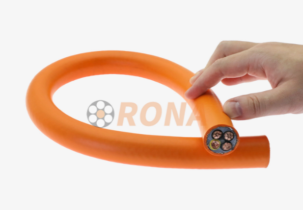 Cable de cadena de arrastre blindado de PVC de alta flexibilidad 4G25 mm&sup2;