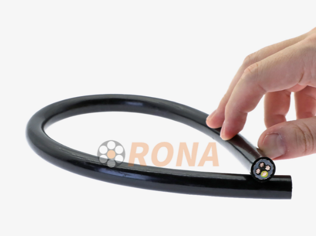 Cable de cadena de arrastre de potencia blindado PUR HFMUP 4G4 mm&sup2;