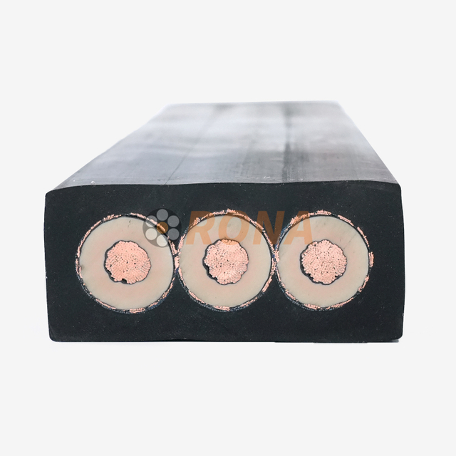 Cable flexible de 6-10kV de voltaje mediano para la maquinaria de gr&uacute;a para maquinaria