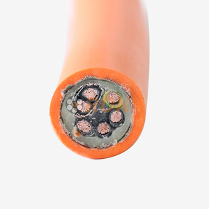 Cable de alimentaci&oacute;n de cadena de arrastre de servomotor blindado PUR de alta flexi&oacute;n