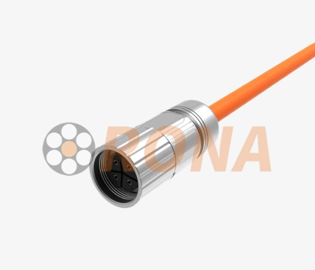 Conjunto de cables de servoaccionamiento de alta flexibilidad, resistentes al aceite y protegidos contra EMI