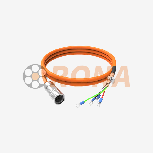 Conjunto de conector de cable de servoaccionamiento de alta flexibilidad: resistente al aceite, con protecci&oacute;n EMI para sistema de cables